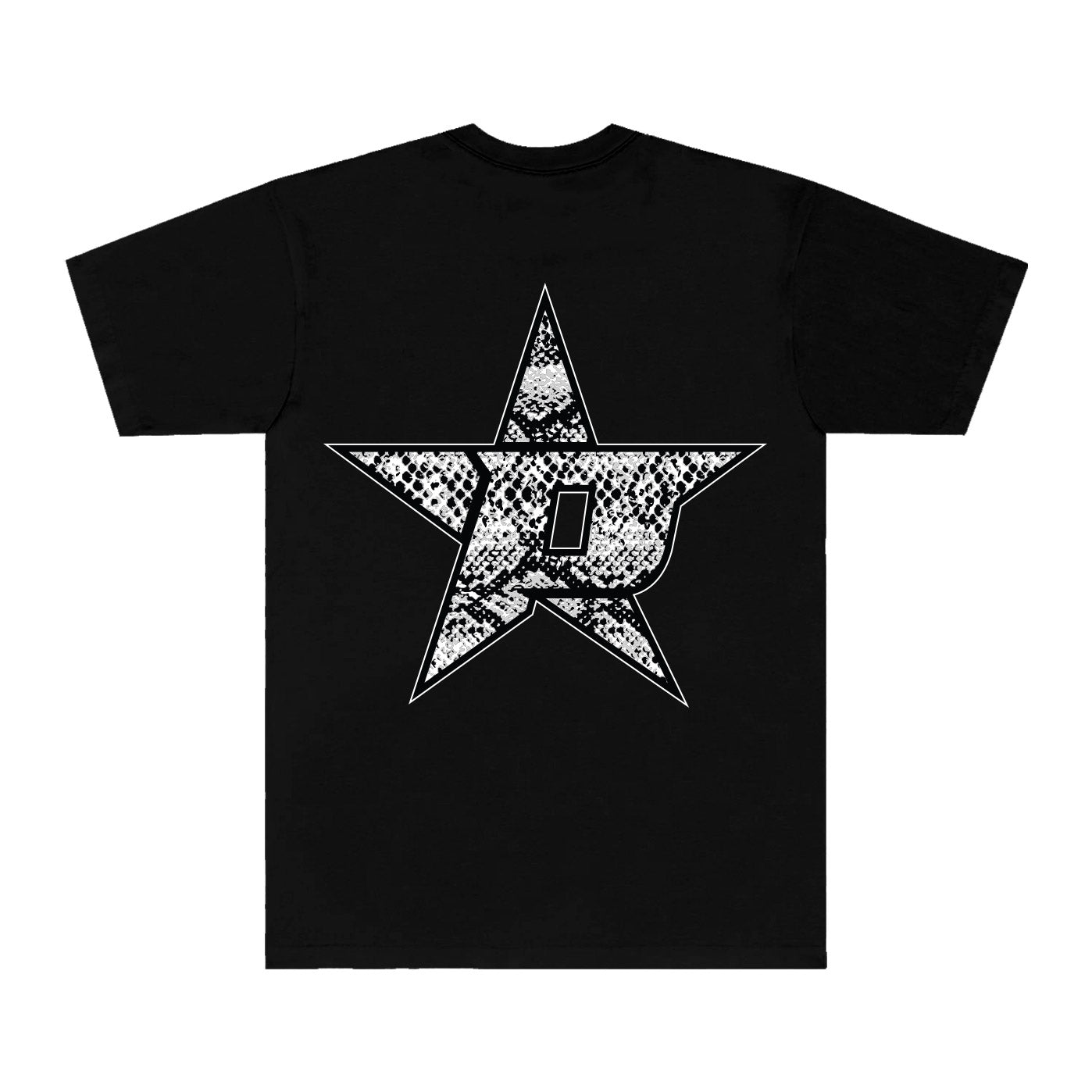 PORFA SNAKESKIN TEE - BLACK
