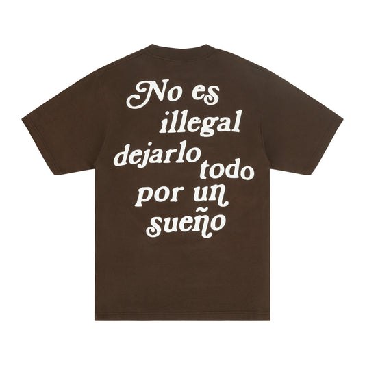 PORFA SUEÑOS TEE - BROWN