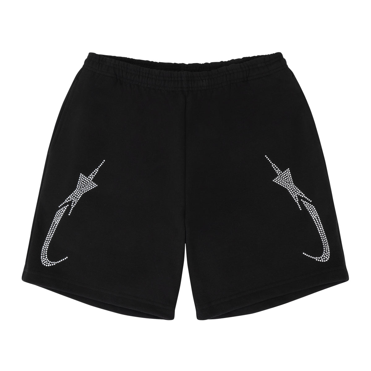 PORFA STAR FLEECE SHORT BLACK