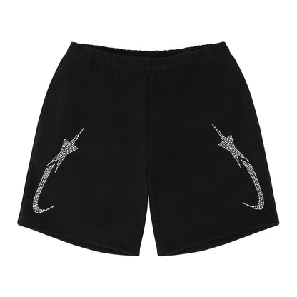 PORFA STAR FLEECE SHORT BLACK