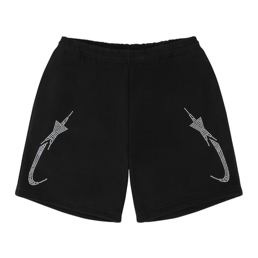 PORFA STAR FLEECE SHORT BLACK