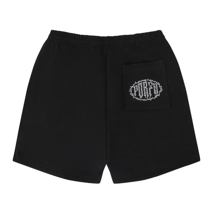 PORFA STAR FLEECE SHORT BLACK