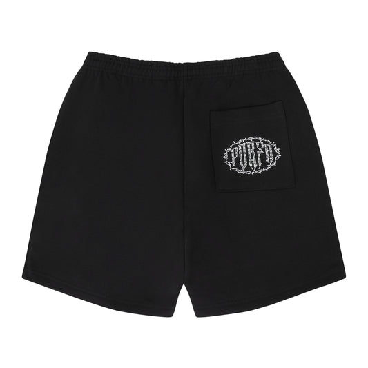 PORFA STAR FLEECE SHORT BLACK