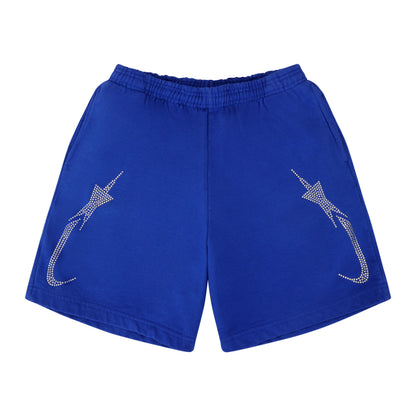 PORFA STAR FLEECE SHORT BLUE