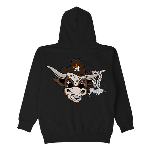 PORFA BULL HOODY - BLACK