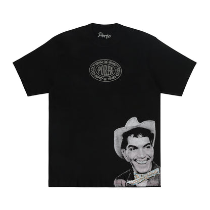 PORFA TRILL CANTIFLAS TEE - BLACK