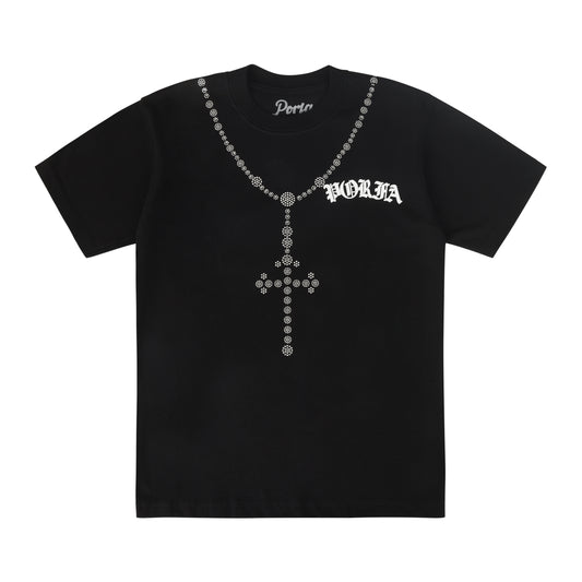 PORFA DIOS BENDICE TEE - BLACK