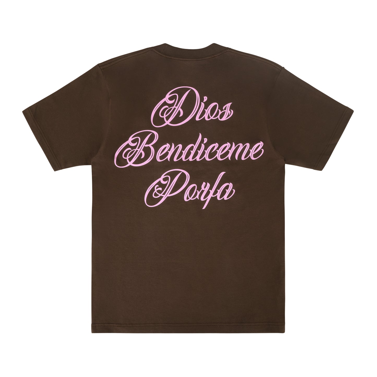 PORFA DIOS BENDICE TEE - BROWN