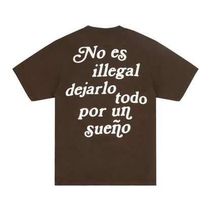 PORFA SUEÑOS TEE - BROWN
