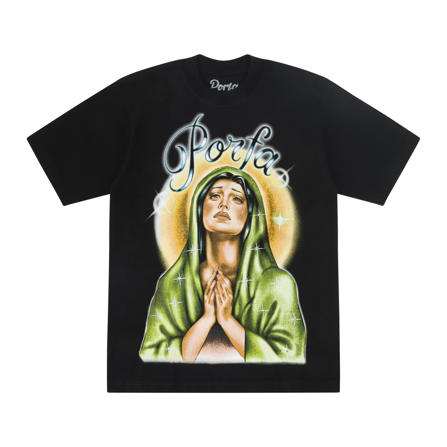 PORFA VIRGENCITA TEE - BLACK