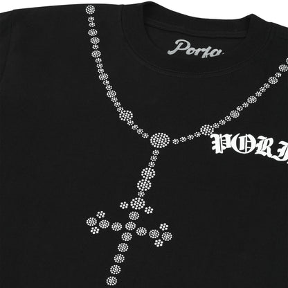 PORFA DIOS BENDICE TEE - BLACK