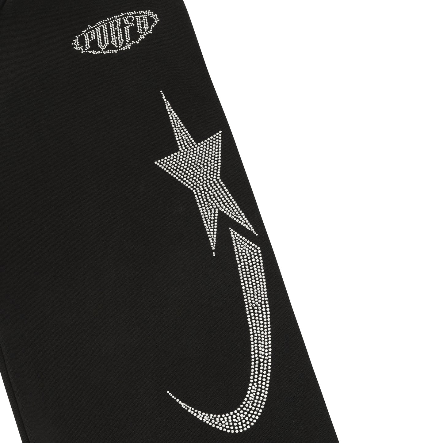 PORFA RHINESTONE JOGGERS - BLACK