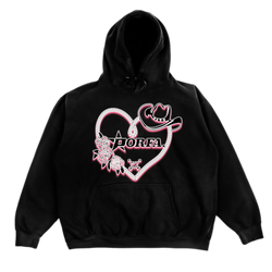 LOVE LASSO HOODIE - BLACK
