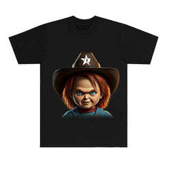 PORFA CHUCKY TEE - BLACK