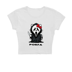 PORFA SCREAM BABY TEE - WHITE