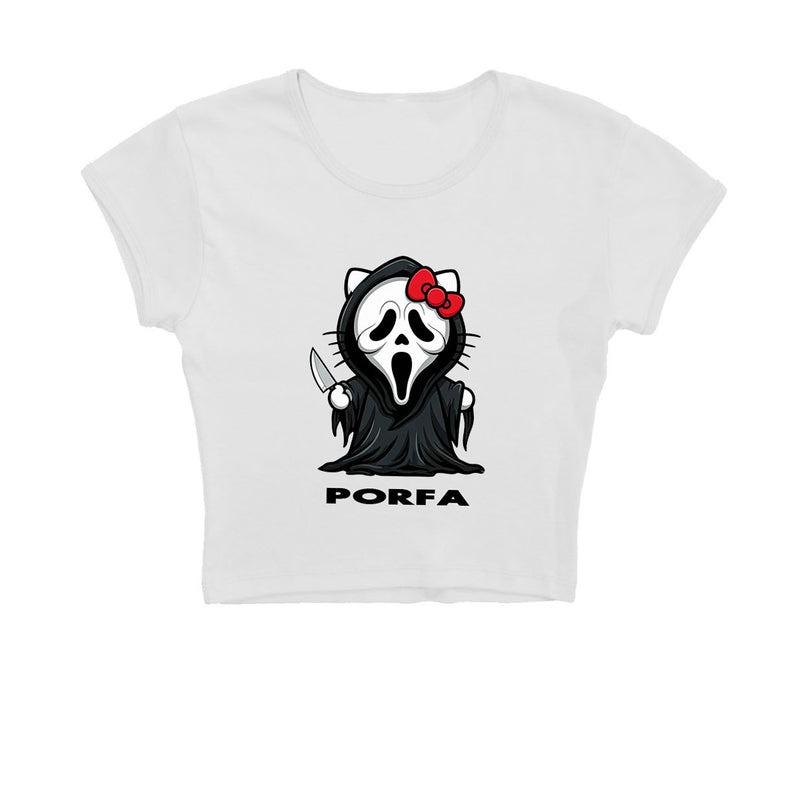PORFA SCREAM BABY TEE - WHITE