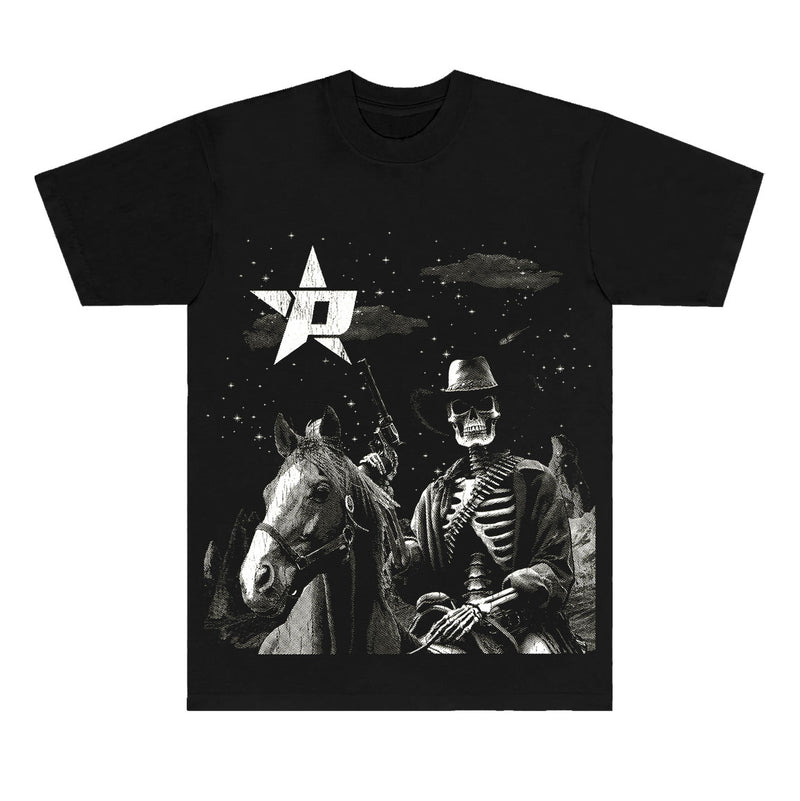 PORFA SKELETON TEE - BLACK