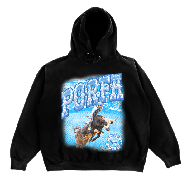 PORFA RODEO HOODIE - BLACK