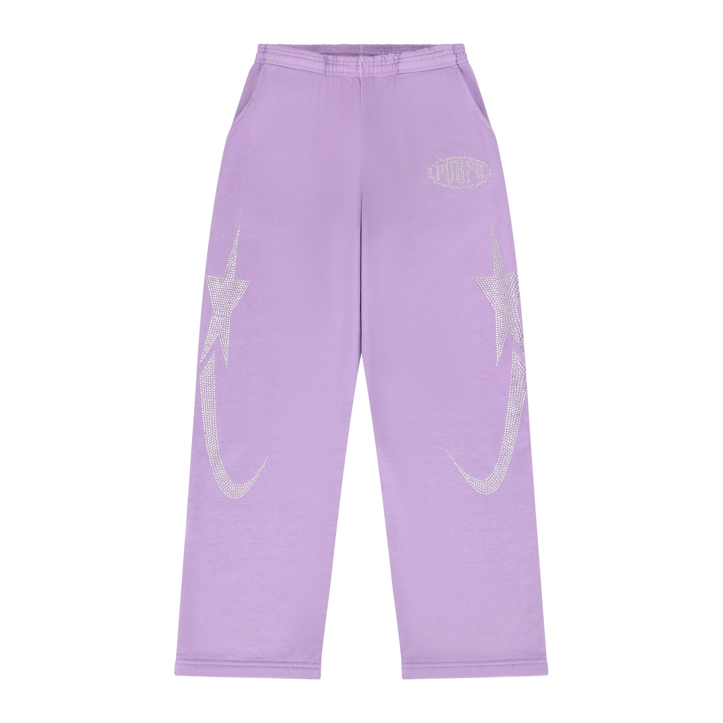 PORFA RHINESTONE JOGGERS - LAVENDER