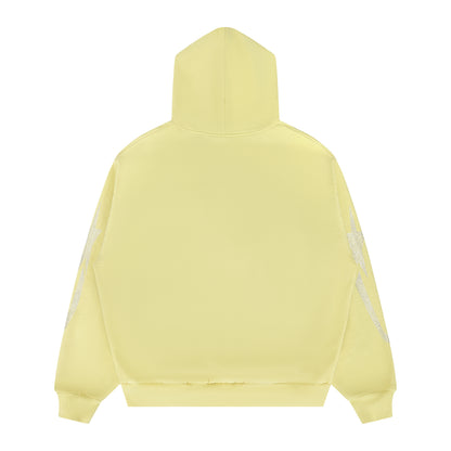 PORFA RHINESTONE HOODIE - BUTTER YELLOW