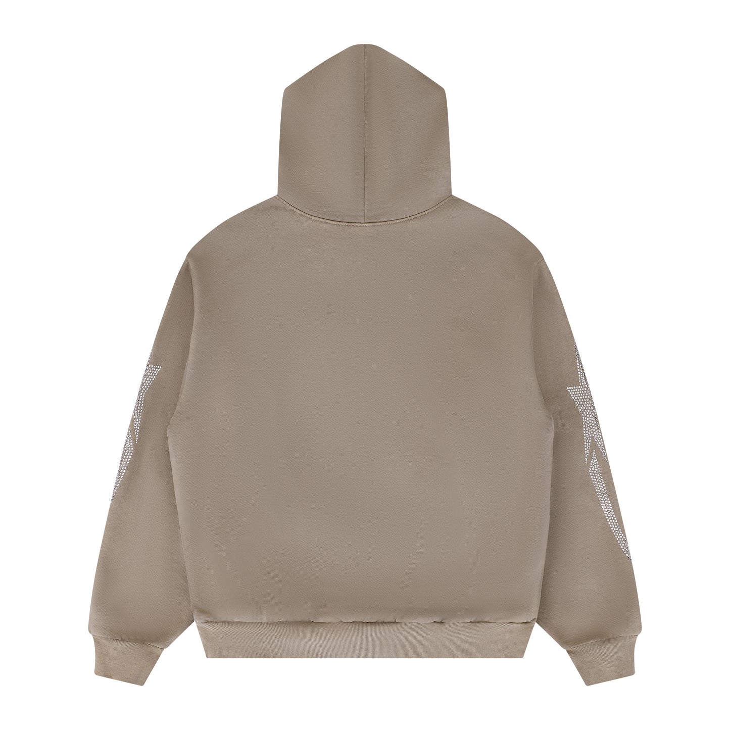 PORFA RHINESTONE HOODIE - MOCHA BROWN