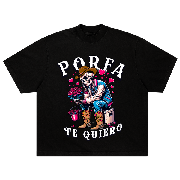 TE QUIERO MUCHO TEE - BLACK