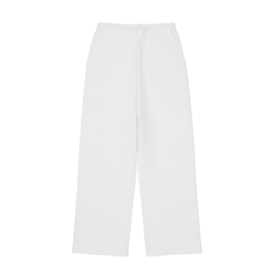 PORFA RHINESTONE JOGGERS - WHITE