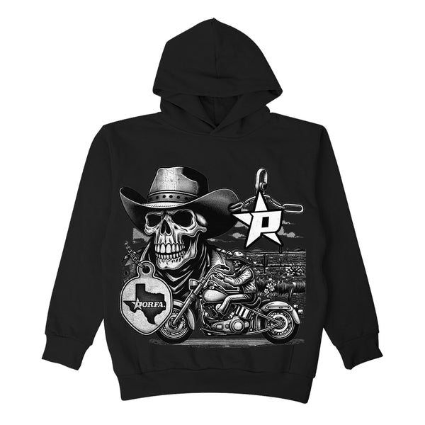 TEXAS RIDE HOODY - BLACK