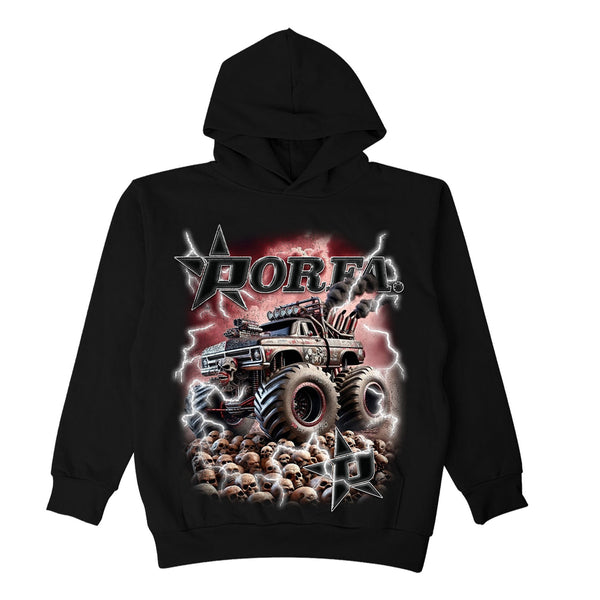 MONSTER TRUCK HOODY - BLACK